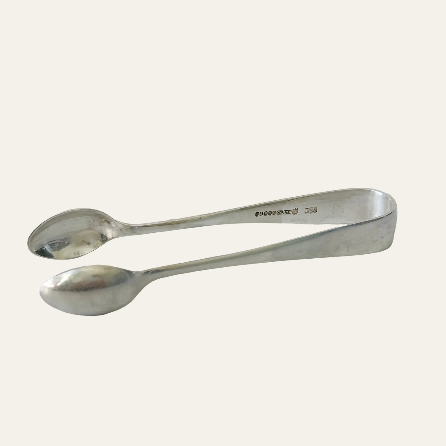 Vintage English Silver-Plated Sugar Tongs