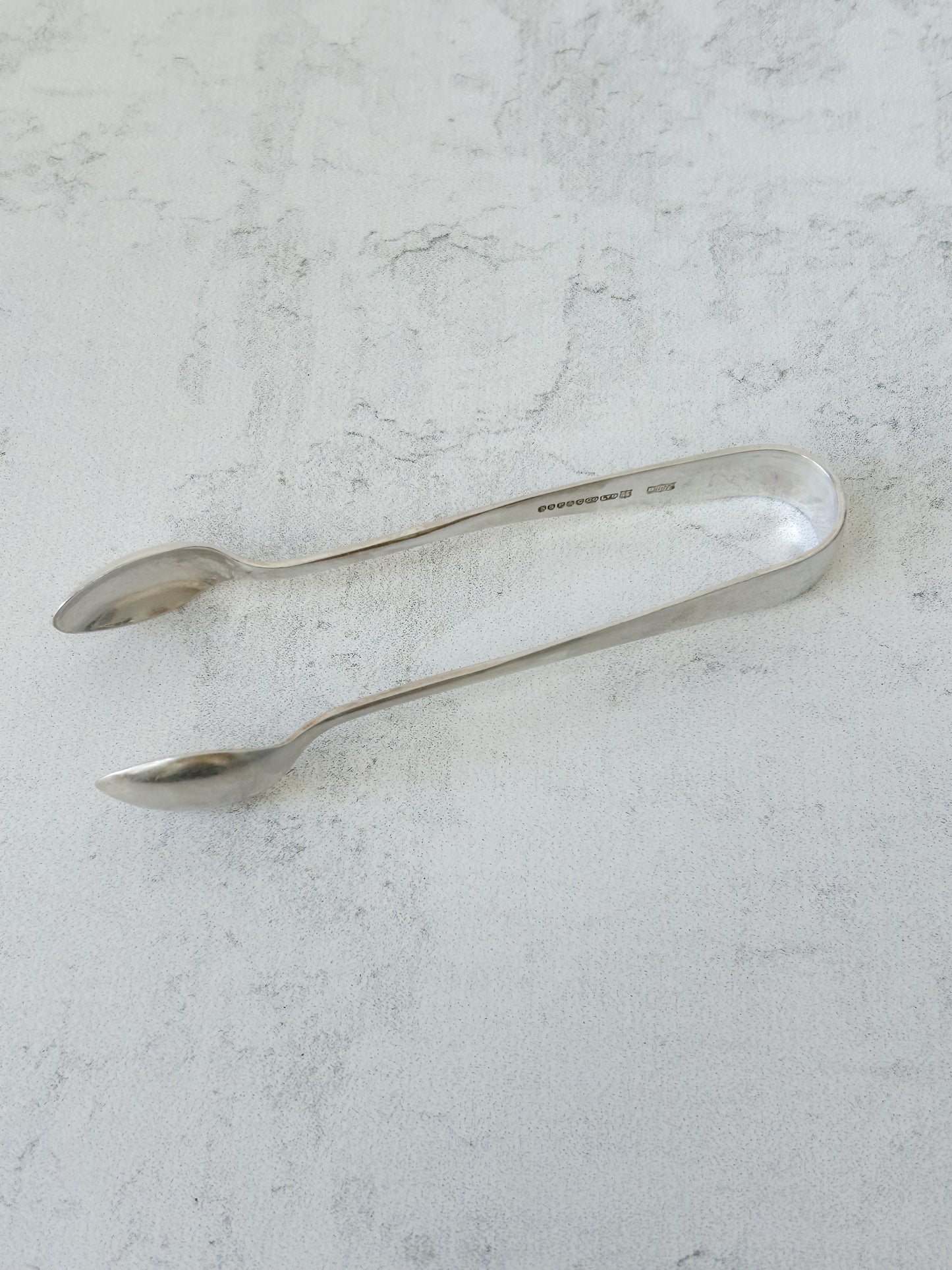 Vintage English Silver-Plated Sugar Tongs