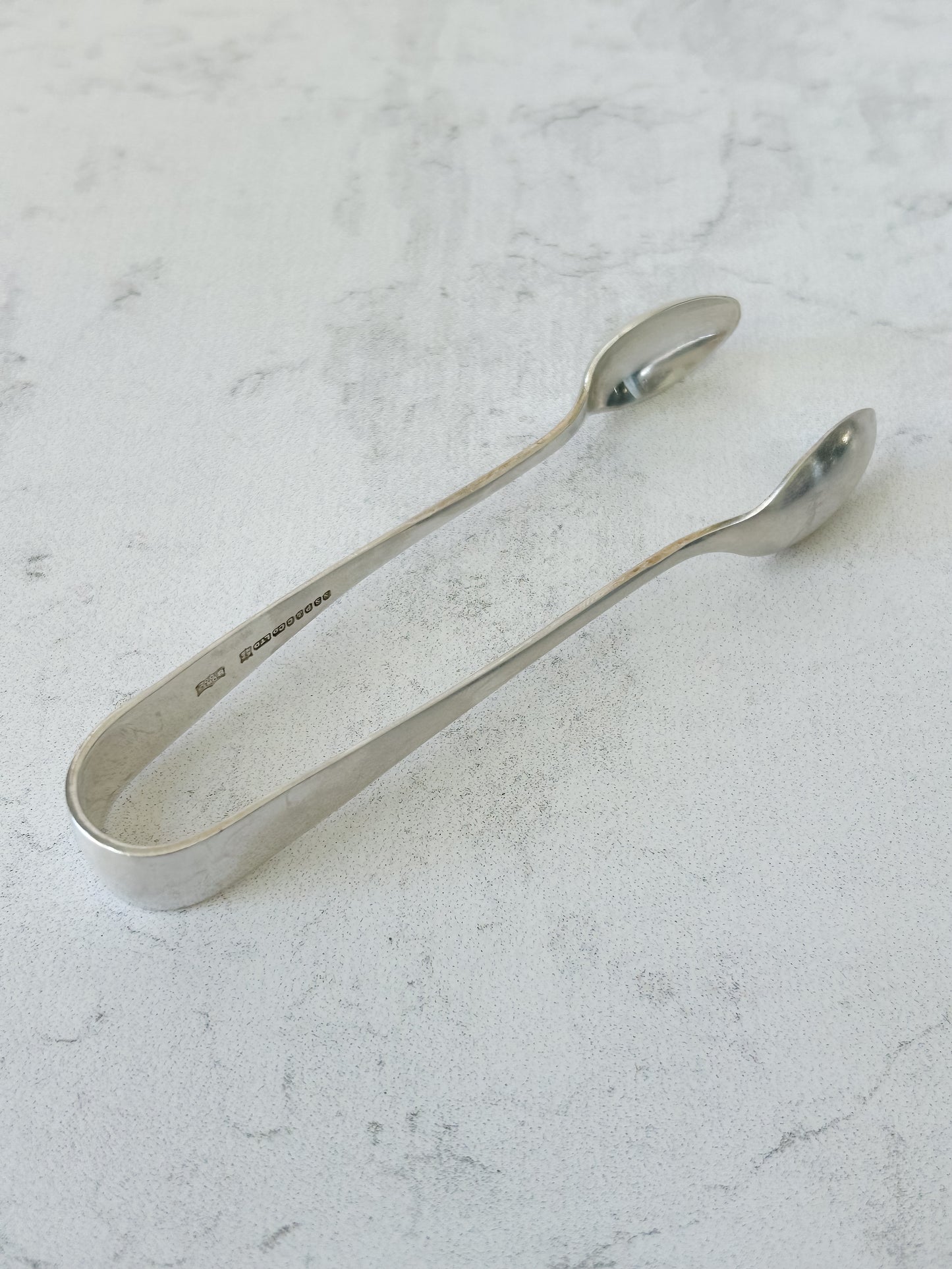 Vintage English Silver-Plated Sugar Tongs