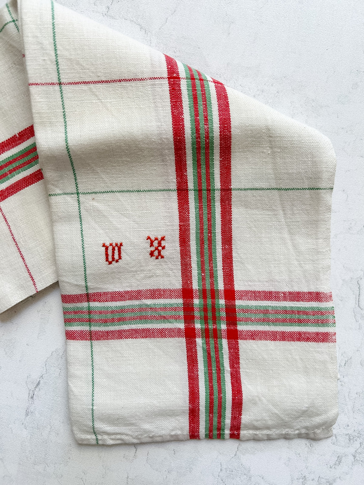 Vintage French Linen Torchon