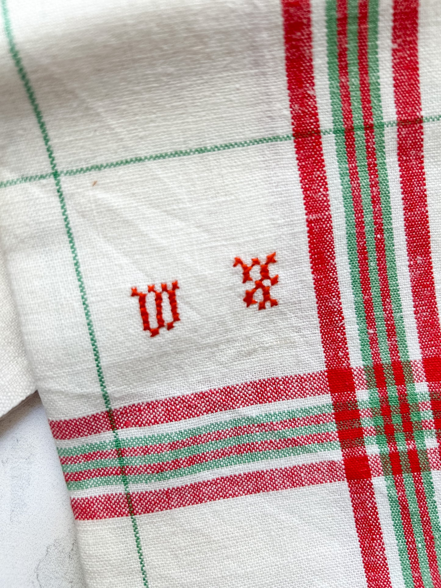 Vintage French Linen Torchon