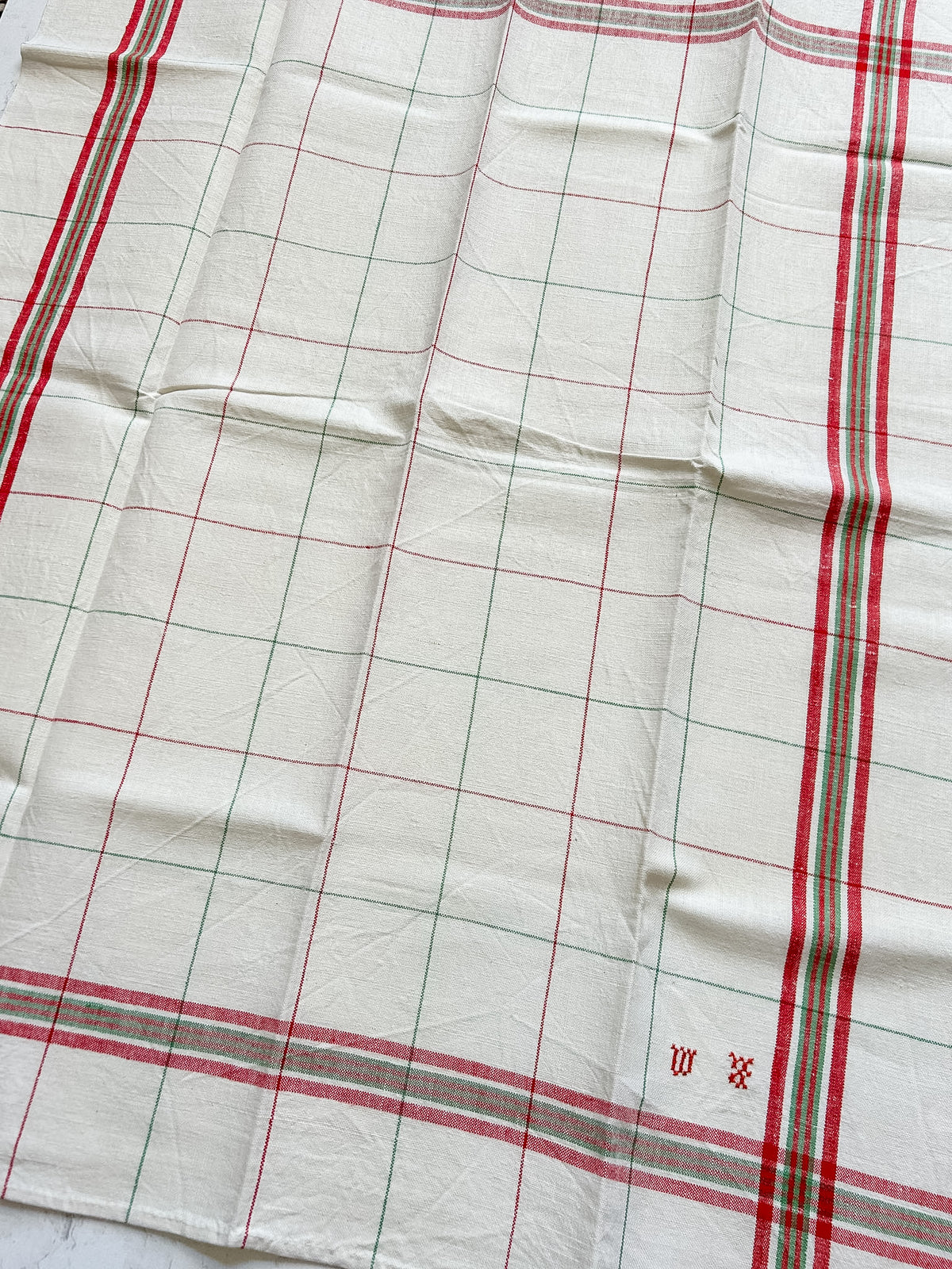 Vintage French Linen Torchon