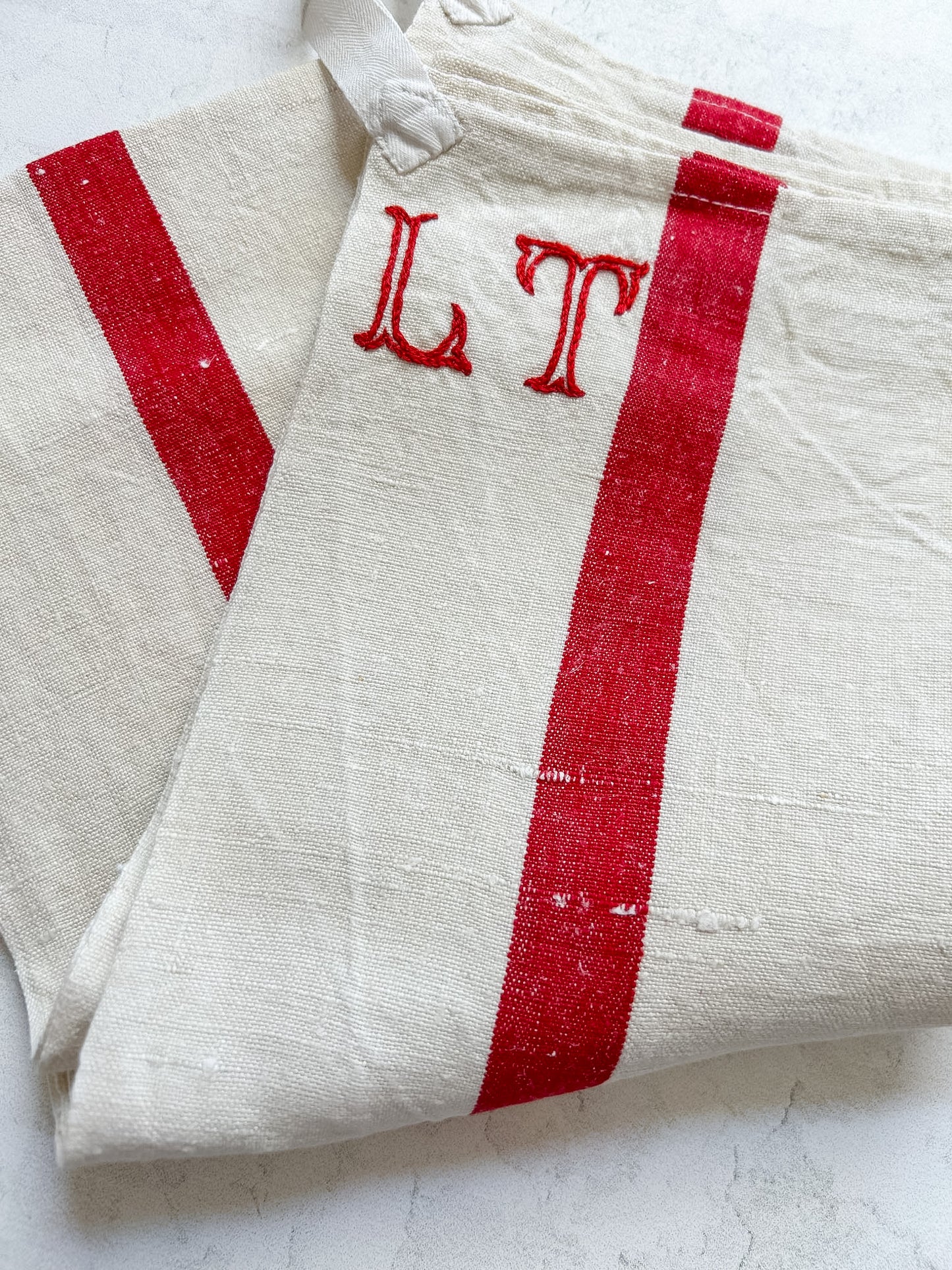 Vintage French Linen Torchon
