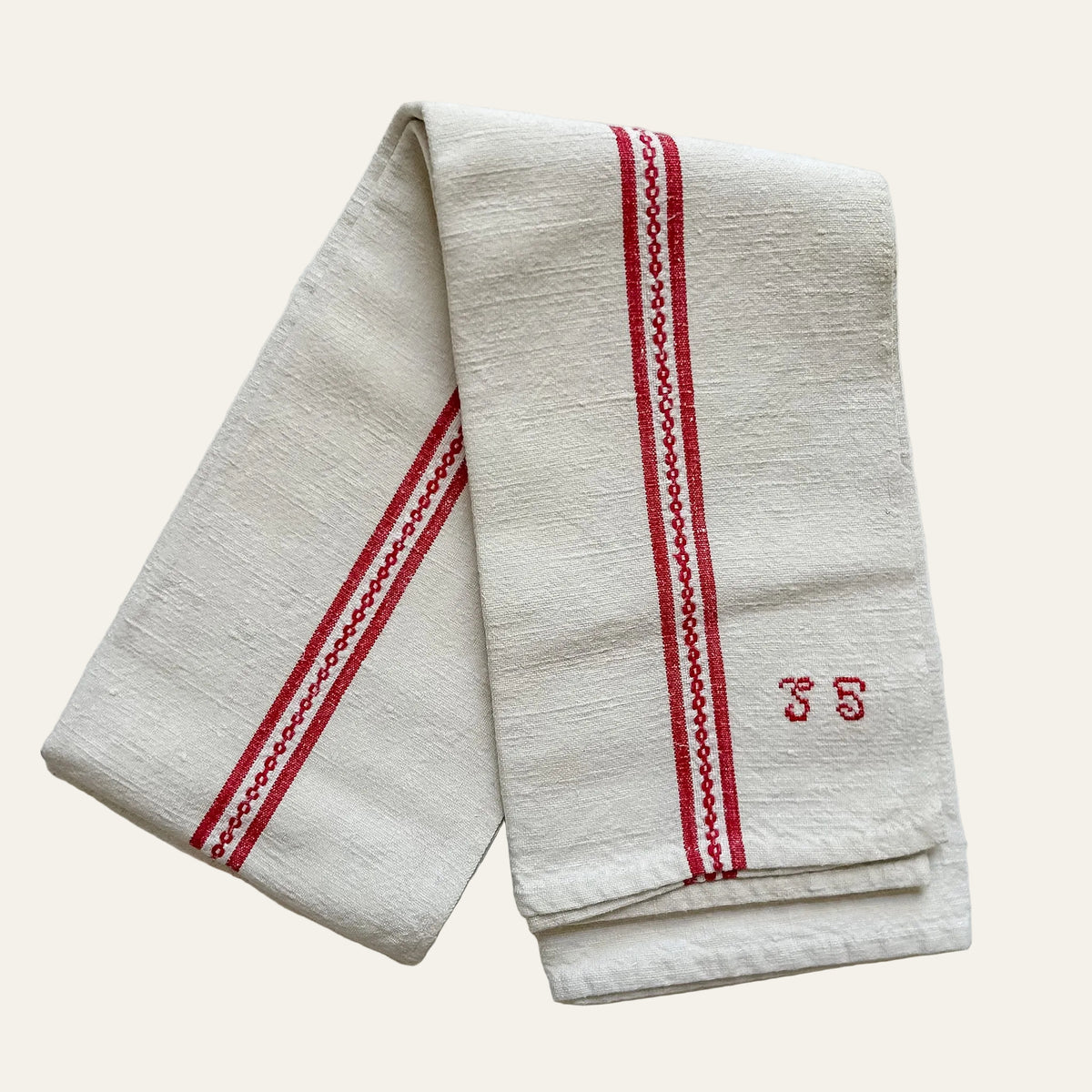 Vintage French Linen Torchon