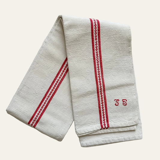 Vintage French Linen Torchon