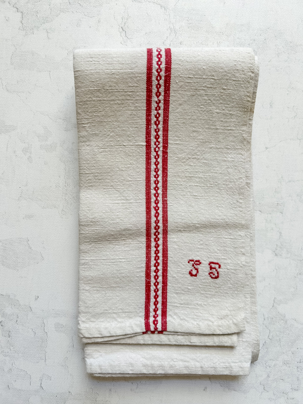 Vintage French Linen Torchon