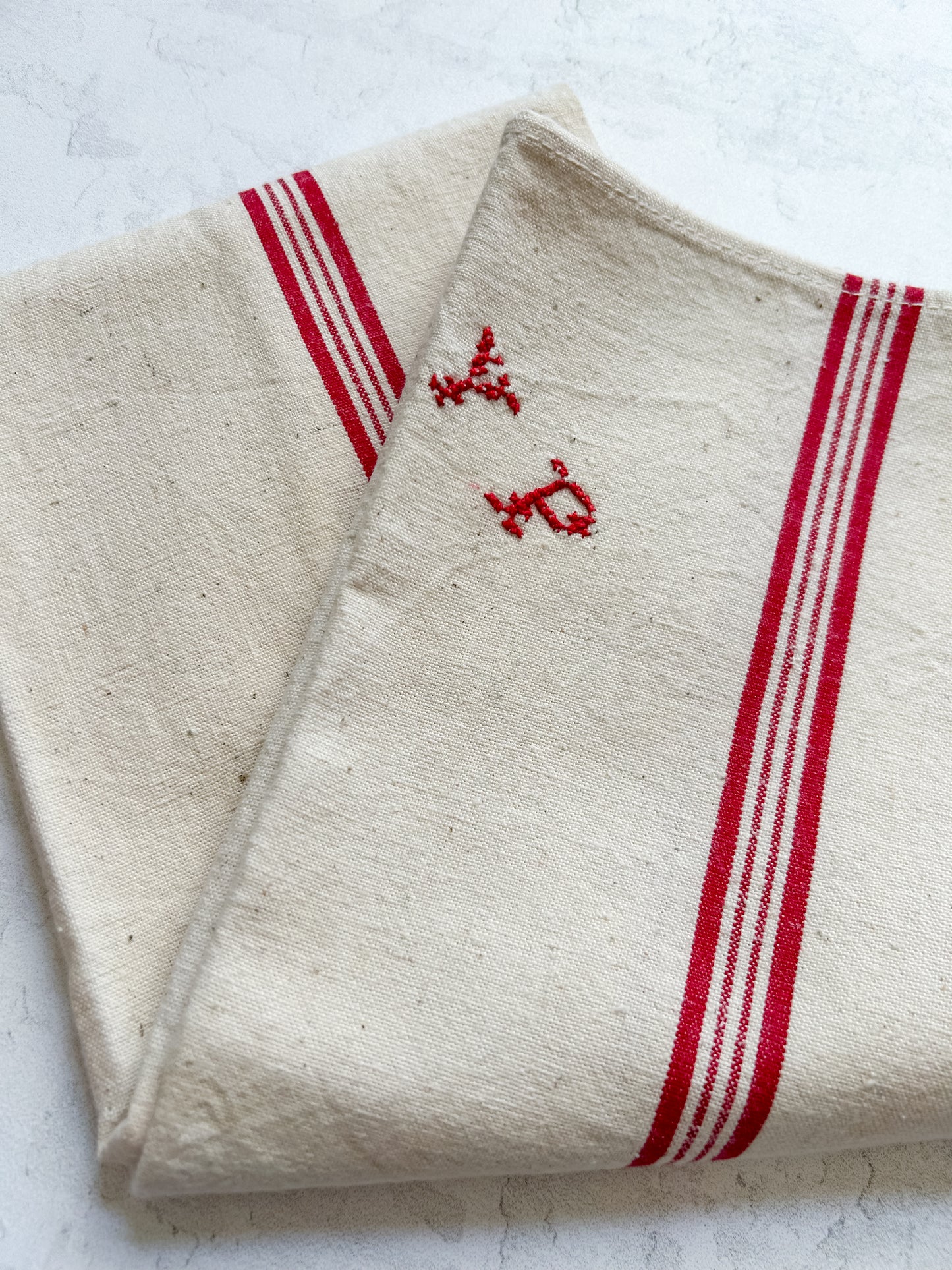Vintage French Linen Torchon