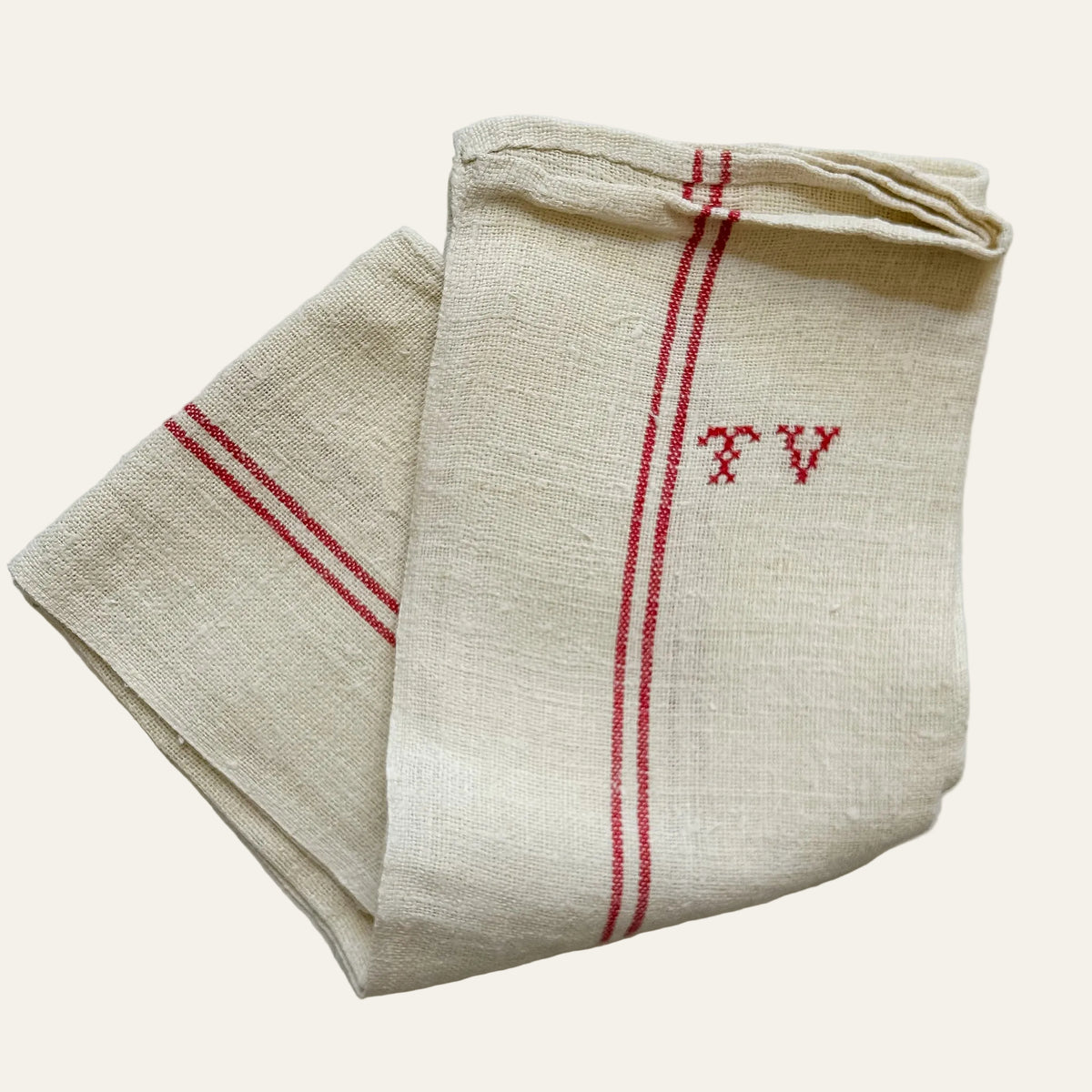 Vintage French Linen Torchon