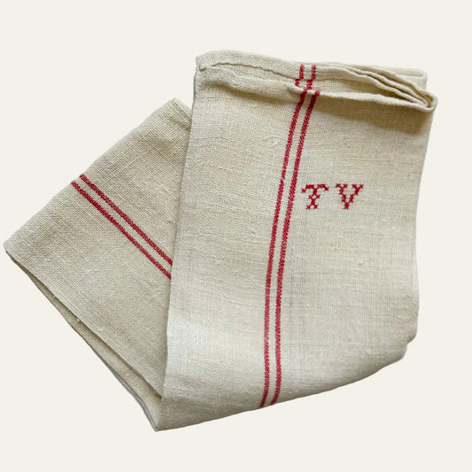 Vintage French Linen Torchon