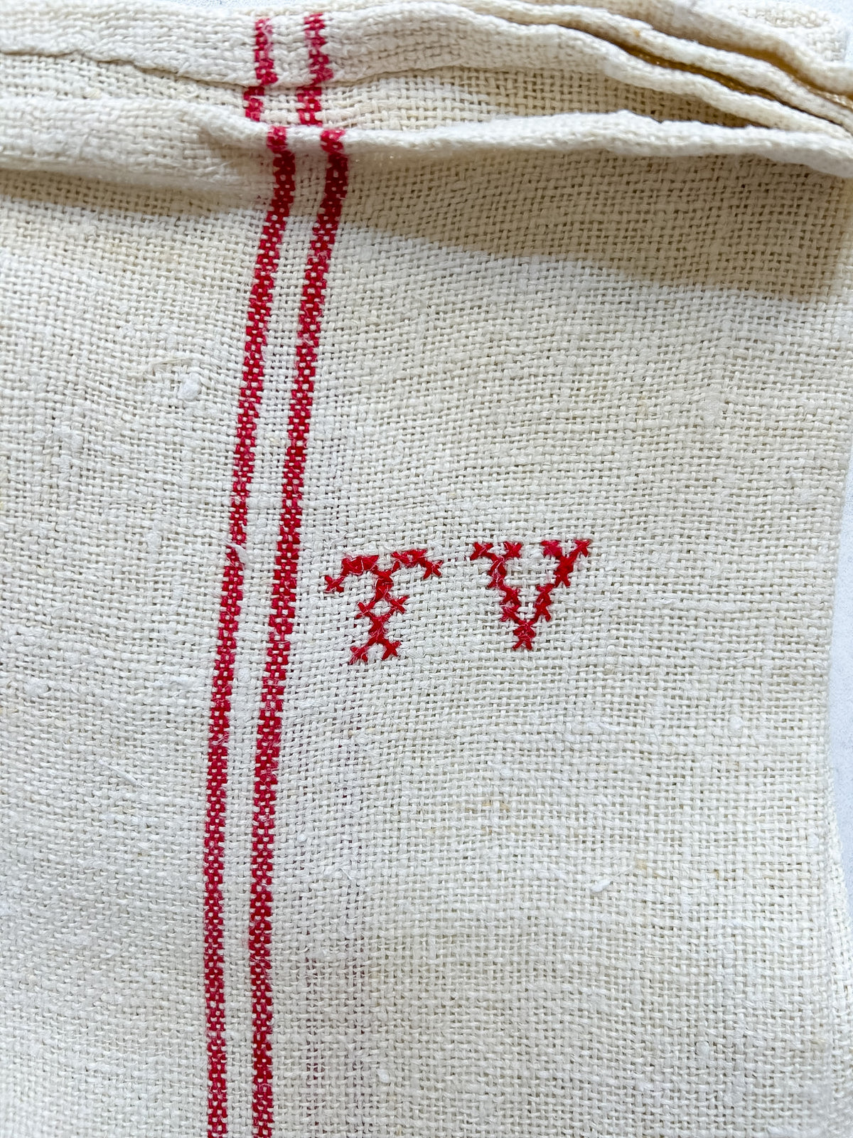Vintage French Linen Torchon