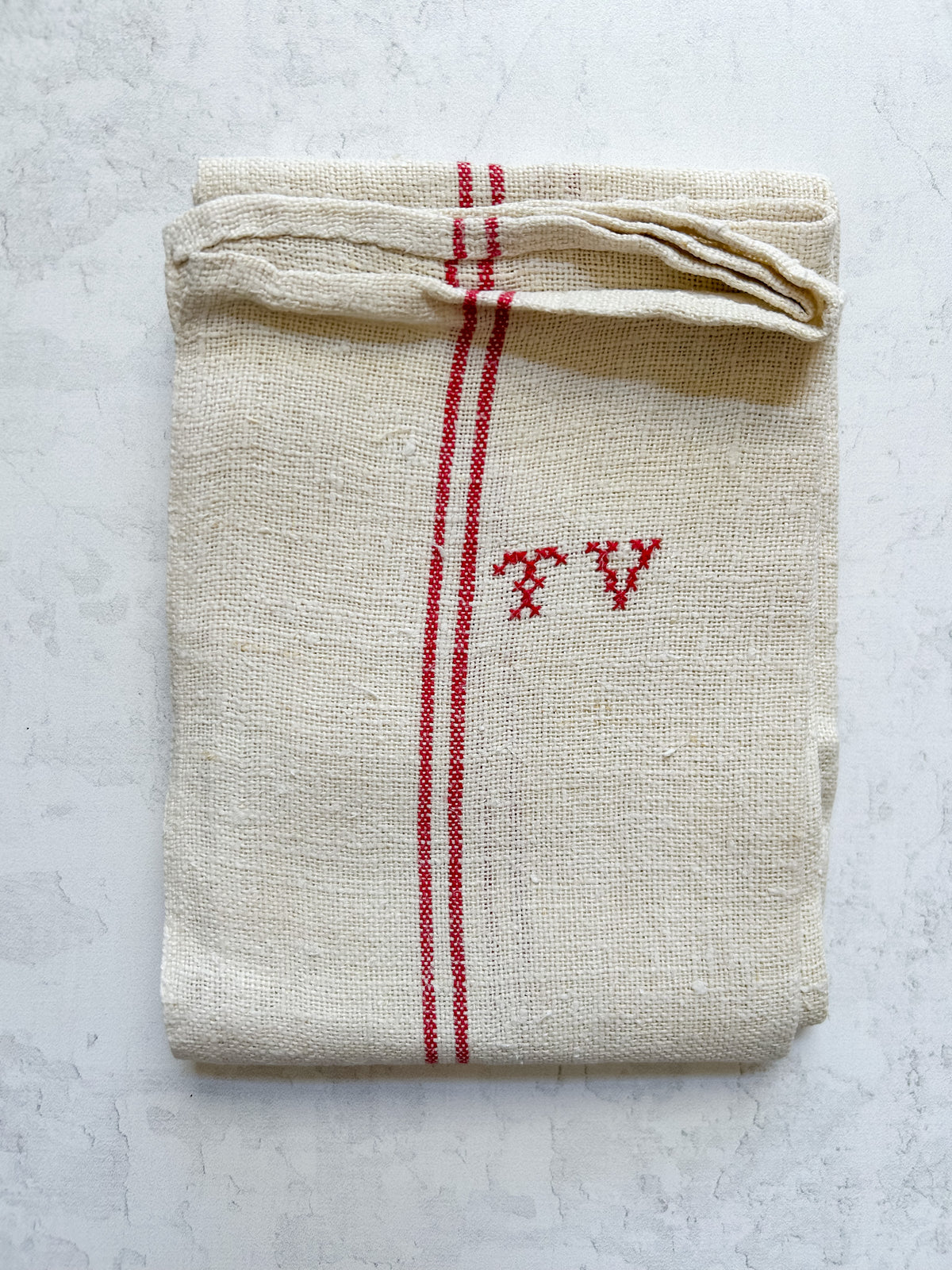 Vintage French Linen Torchon