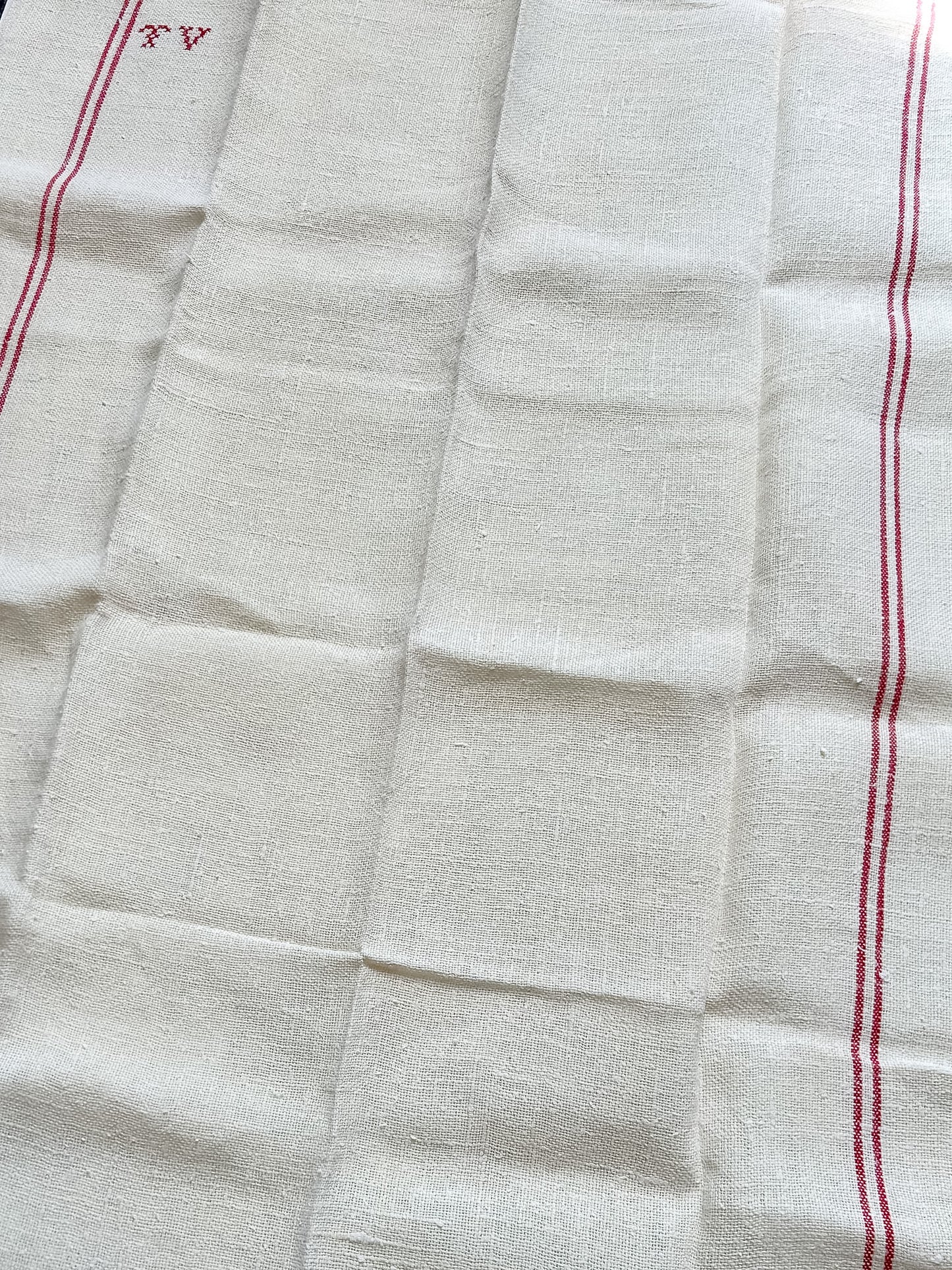 Vintage French Linen Torchon