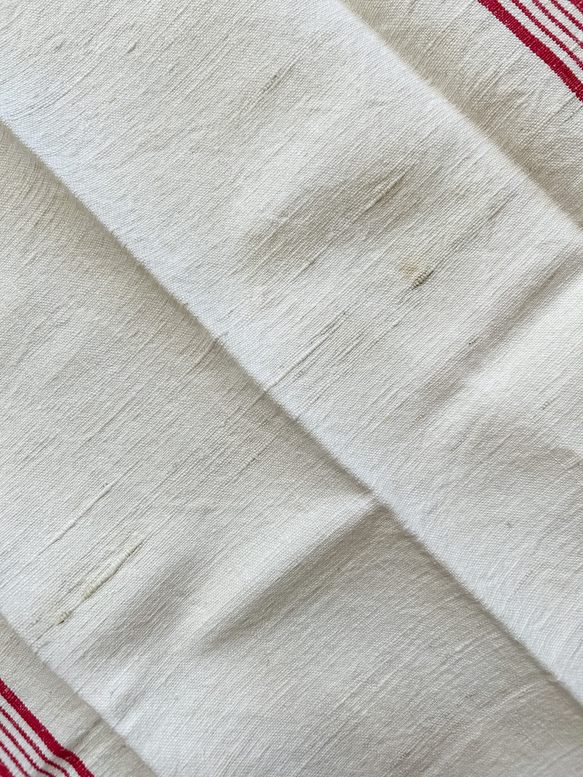 Vintage French Monogrammed Linen Torchon
