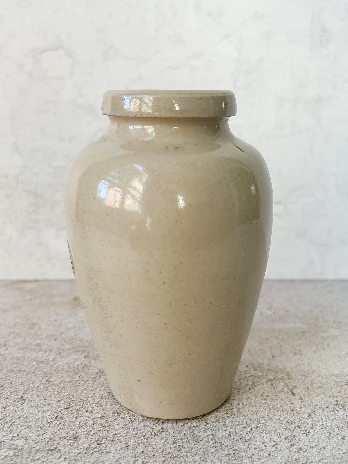 Antique English Virol Bone Marrow Stoneware Advertising Jar, c.1900