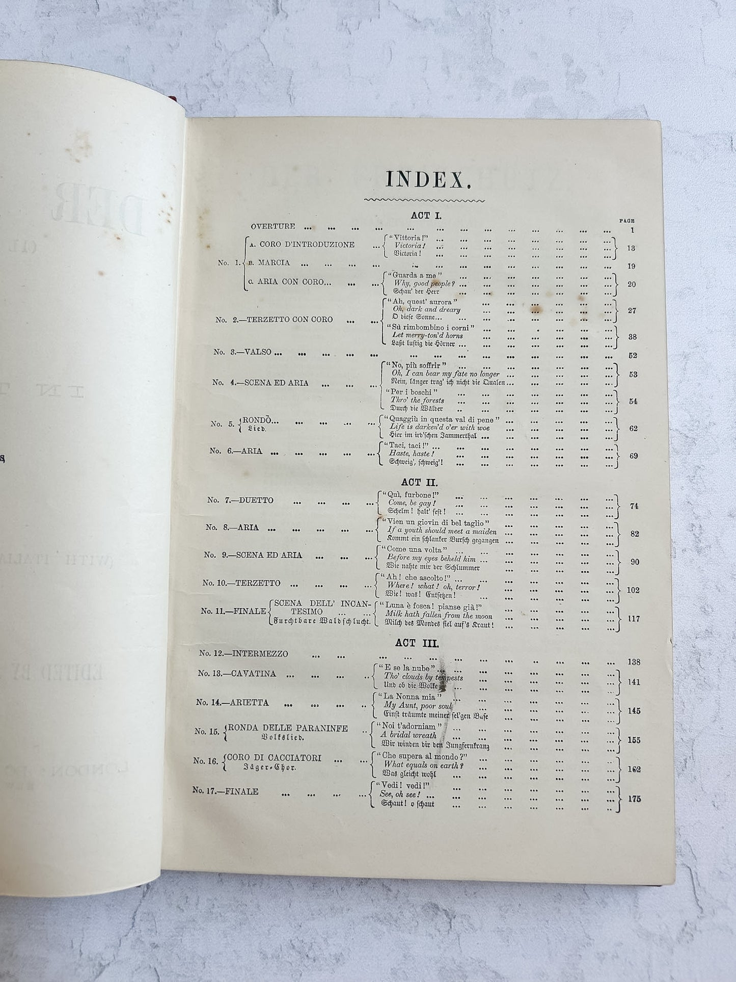 Antique Weber's Der Freischütz Music Folio, Royal Edition c.1890