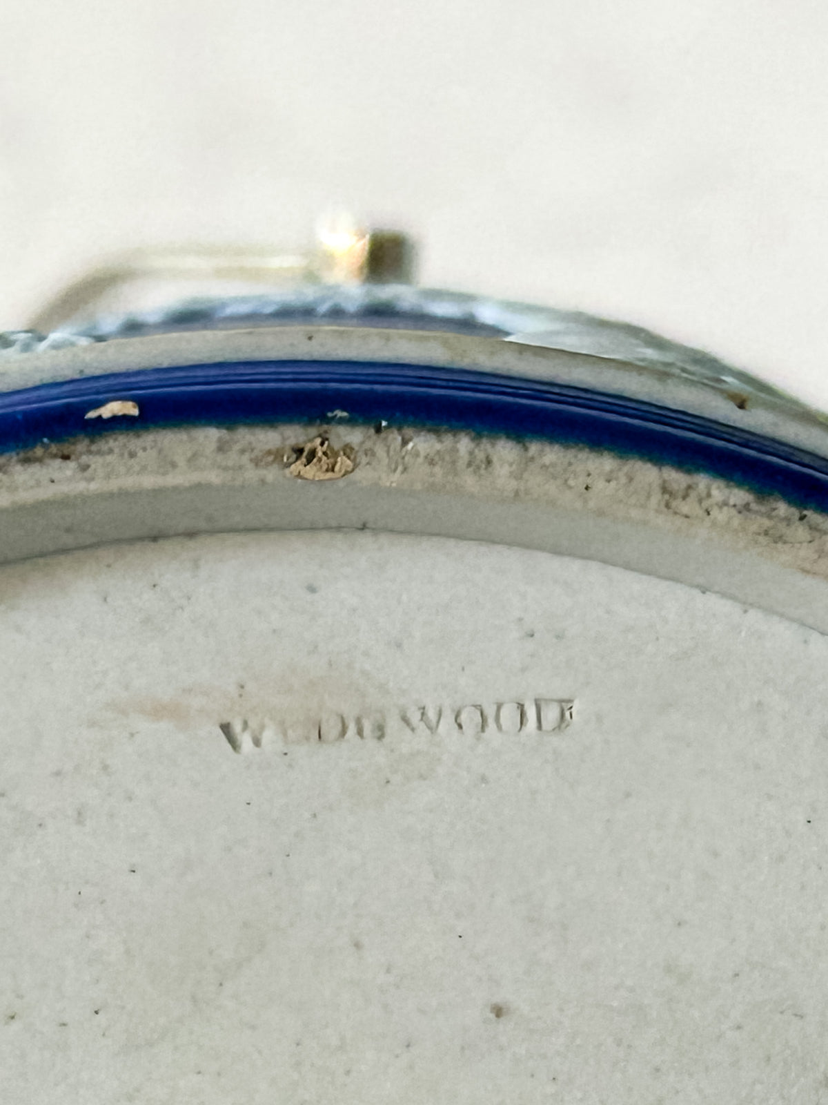 Antique Wedgwood Cobalt Jasperware Biscuit Barrel